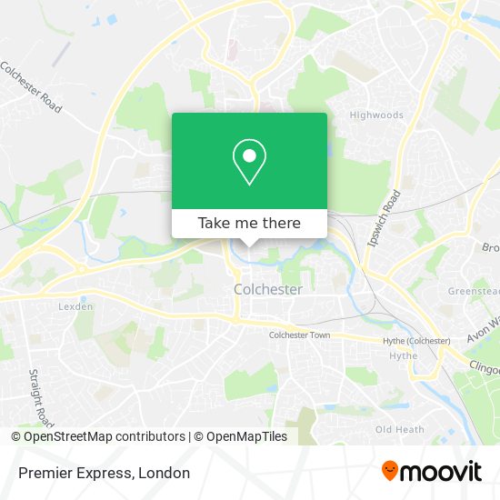 Premier Express map
