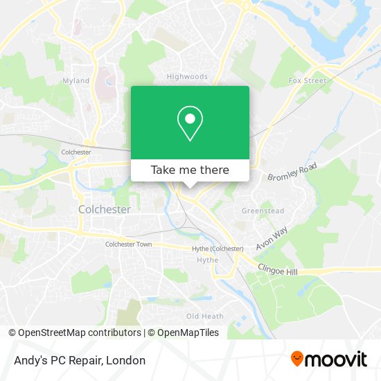 Andy's PC Repair map