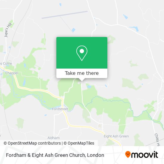 Fordham & Eight Ash Green Church map