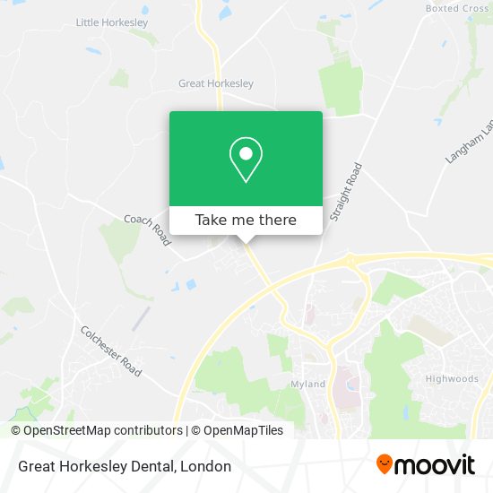 Great Horkesley Dental map