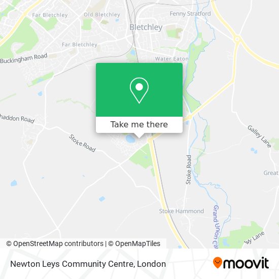 Newton Leys Community Centre map