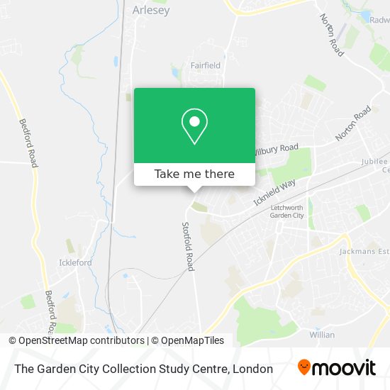The Garden City Collection Study Centre map