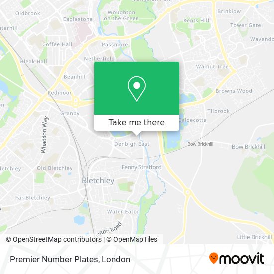 Premier Number Plates map