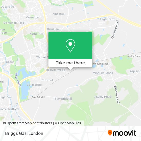 Briggs Gas map