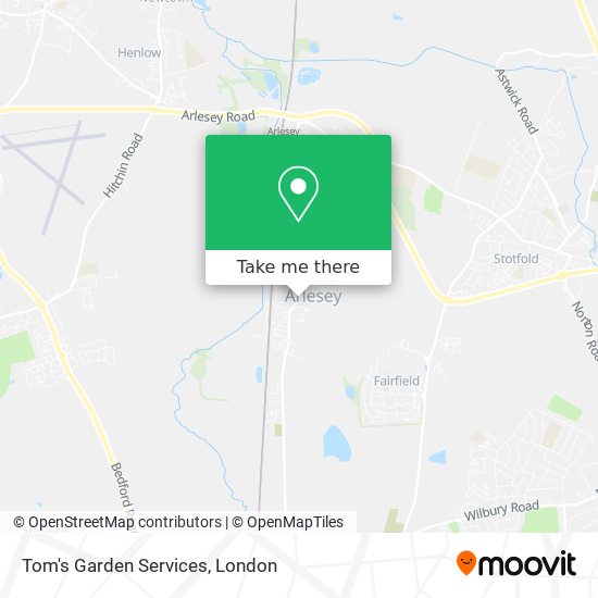 Tom's Garden Services map