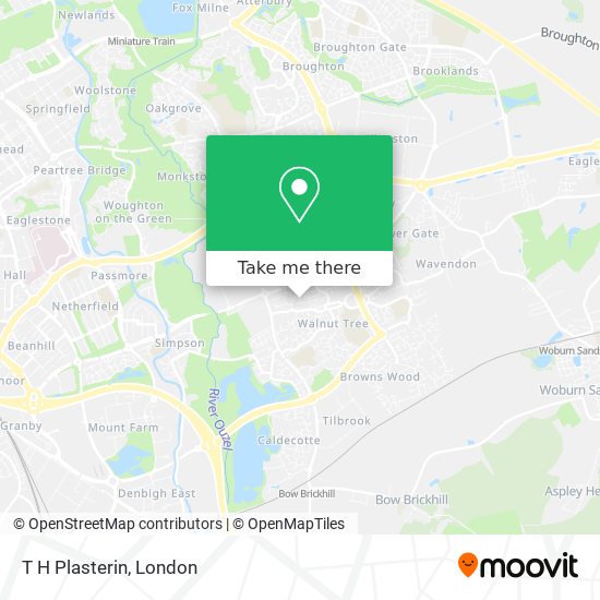 T H Plasterin map