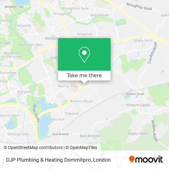 DJP Plumbing & Heating Dommitpro map