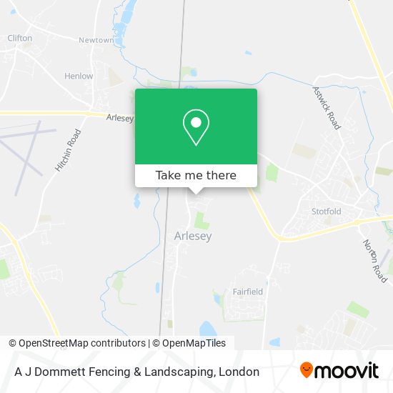 A J Dommett Fencing & Landscaping map