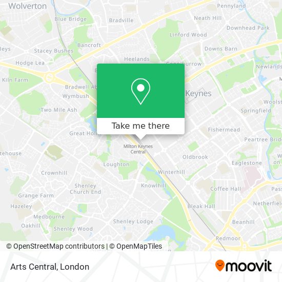 Arts Central map