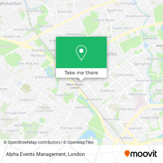 Alpha Events Management map