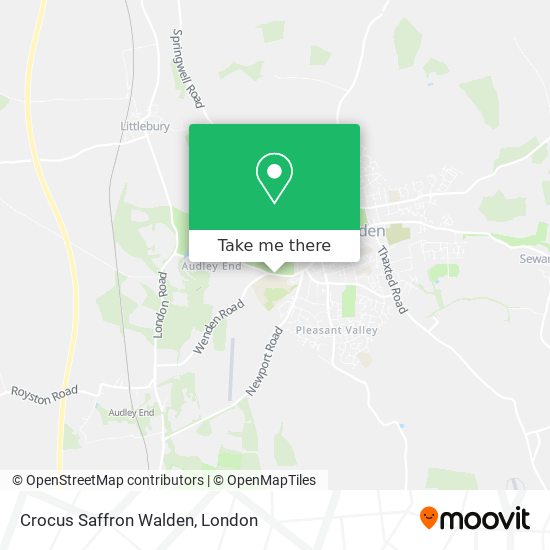 Crocus Saffron Walden map