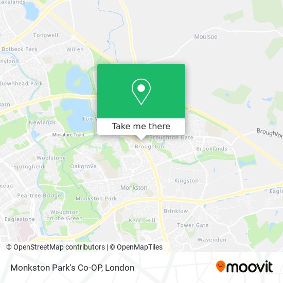 Monkston Park's Co-OP map
