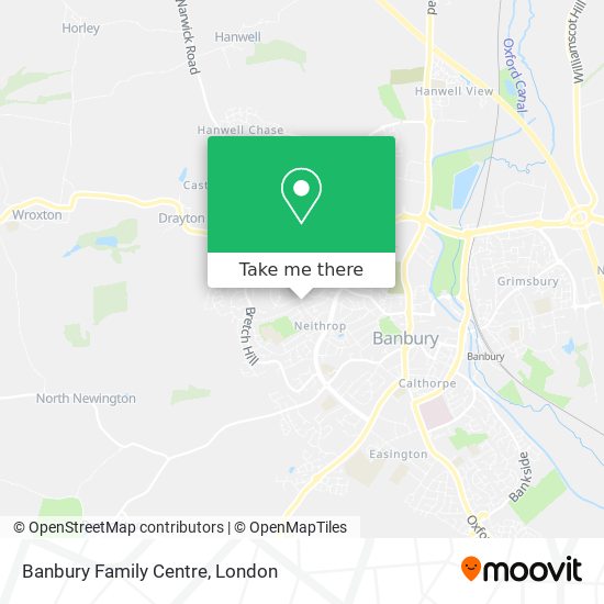 Banbury Family Centre map