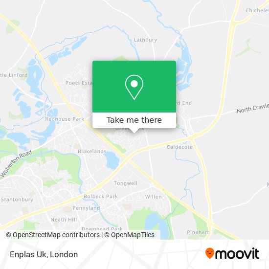 Enplas Uk map