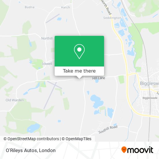 O'Rileys Autos map