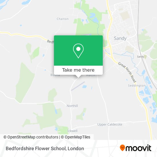 Bedfordshire Flower School map