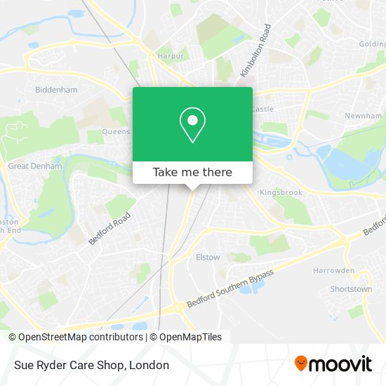 Sue Ryder Care Shop map