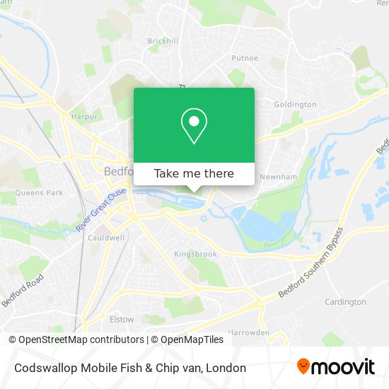 Codswallop Mobile Fish & Chip van map