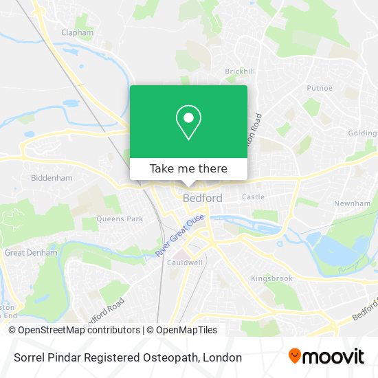 Sorrel Pindar Registered Osteopath map