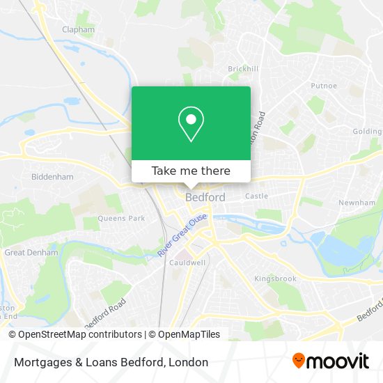 Mortgages & Loans Bedford map