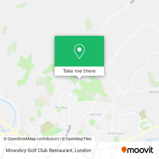 Mowsbry Golf Club Restaurant map
