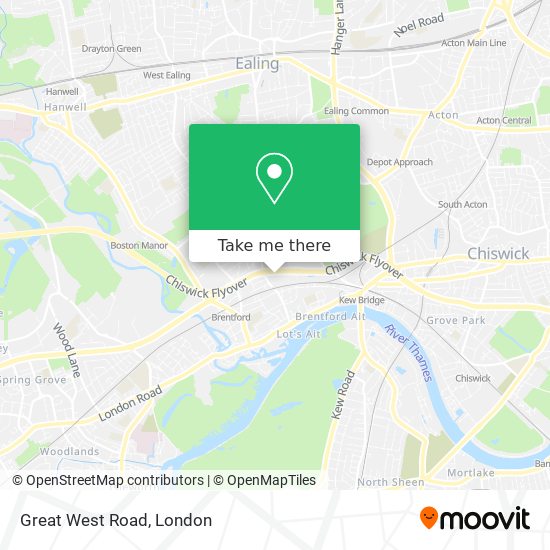 Great West Road map