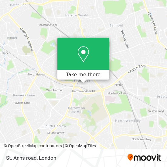 St. Anns road map