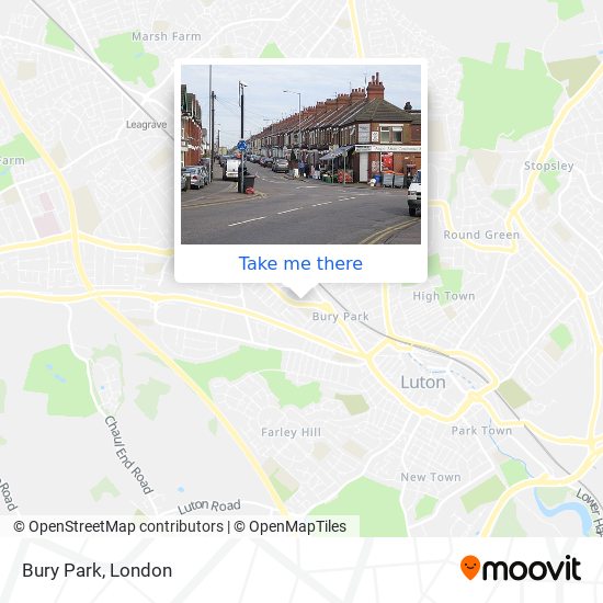 Bury Park map