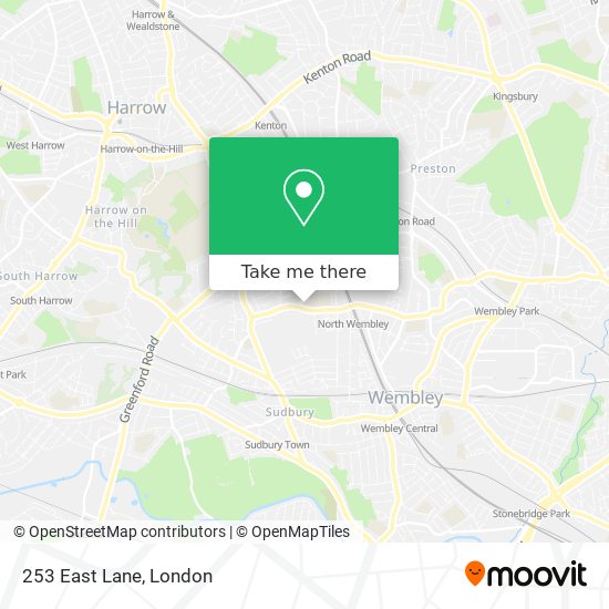 253 East Lane map