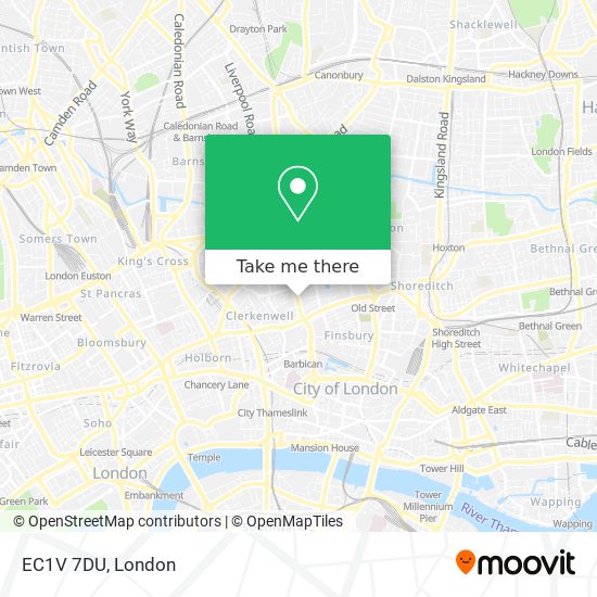 EC1V 7DU map