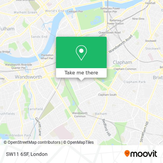SW11 6SF map