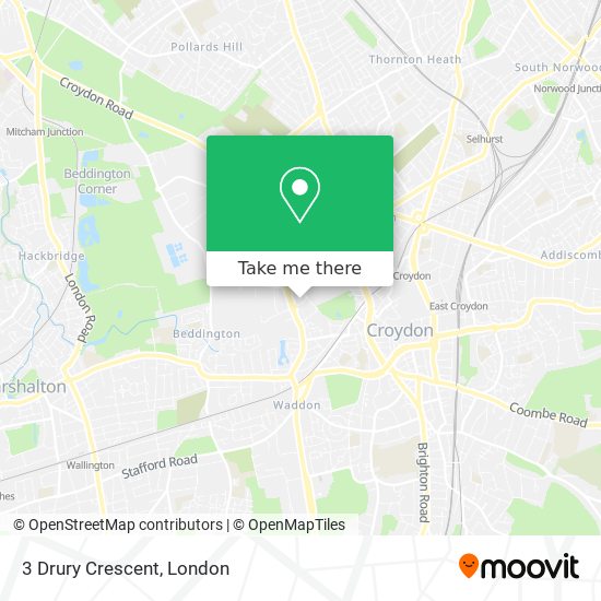 3 Drury Crescent map