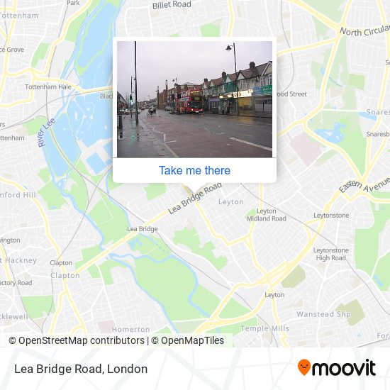 Lea Bridge Road map