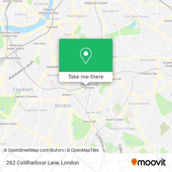 262 Coldharbour Lane map