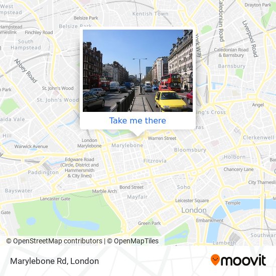 Marylebone Rd map