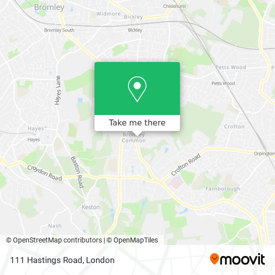 111 Hastings Road map
