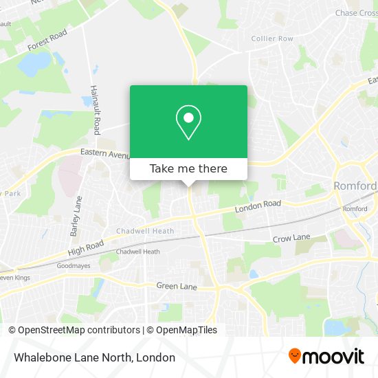 Whalebone Lane North map