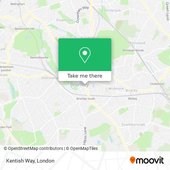 Kentish Way map