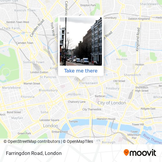 Farringdon Road map