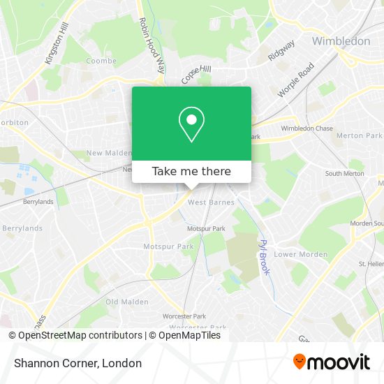 Shannon Corner map