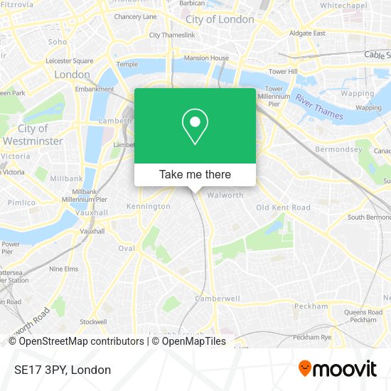 SE17 3PY map