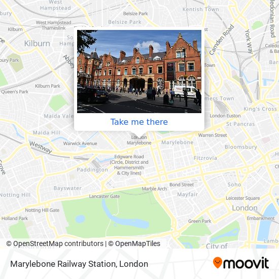 Marylebone Railway Station map