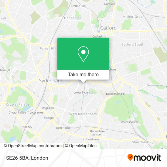 SE26 5BA map