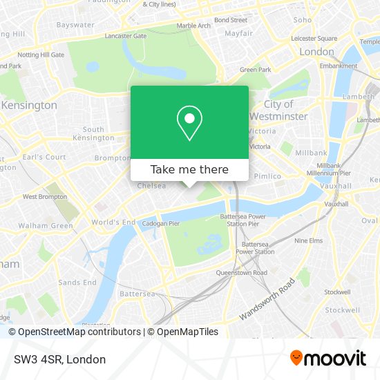 SW3 4SR map