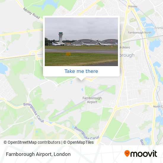 Farnborough Airport map