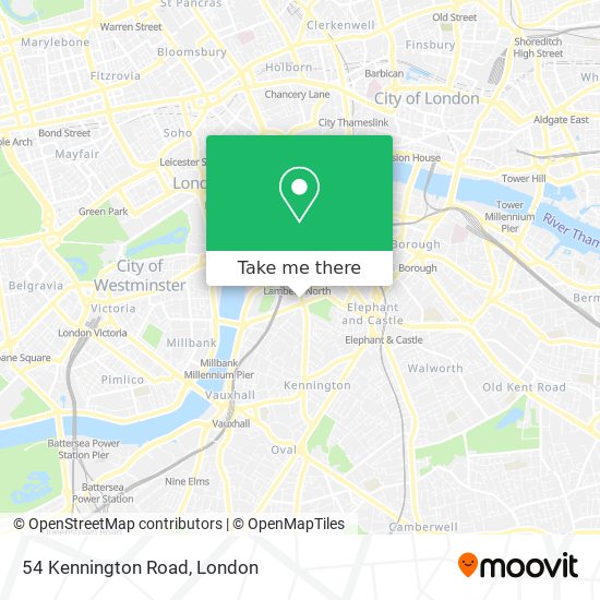 54 Kennington Road map