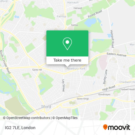 IG2 7LE map