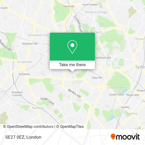 Se27 How to Get to SE27 0EZ in West Norwood by Bus, Train, Tube or Tramlink?