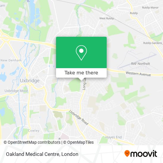 Oakland Medical Centre map