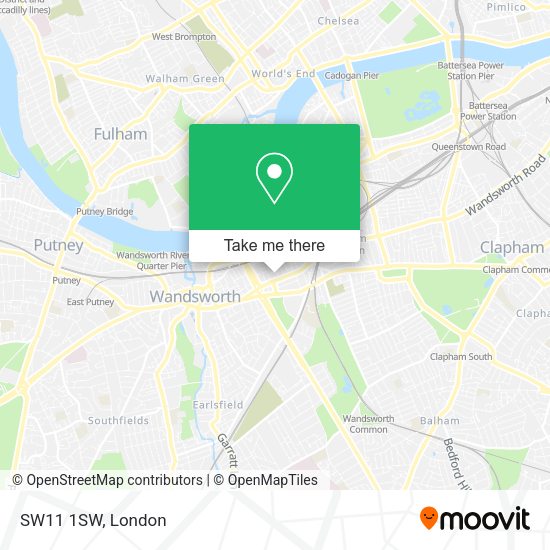 How to get to SW11 1SW in Wandsworth by bus, train or Tube?